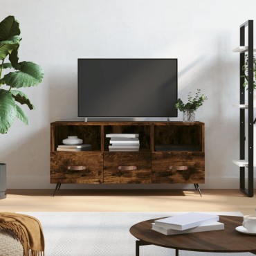 vidaXL Έπιπλο Τηλεόρασης Καπνιστή Δρυς 102x36x50cm Επεξεργασμένο Ξύλο