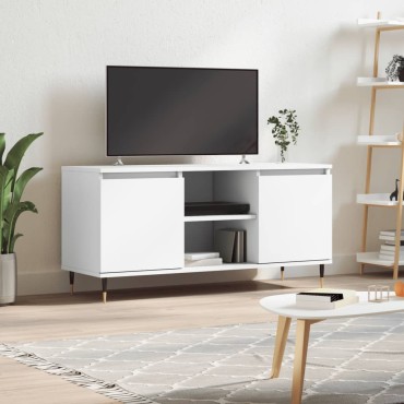 vidaXL Έπιπλο Τηλεόρασης Λευκό 104x35x50cm από Επεξεργ. Ξύλο