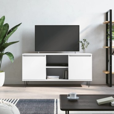 vidaXL Έπιπλο Τηλεόρασης Λευκό 104x35x50cm από Επεξεργ. Ξύλο