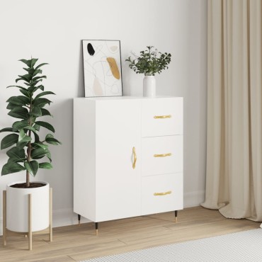 vidaXL Ντουλάπι Λευκό 69,5x34x90cm από Επεξεργασμένο Ξύλο 1 τεμ.
