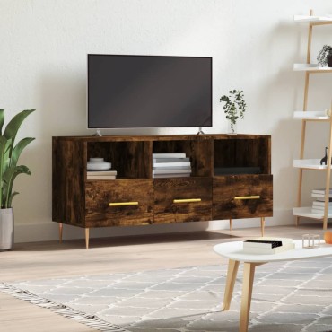 vidaXL Έπιπλο Τηλεόρασης Καπνιστή Δρυς 102x36x50cm Επεξεργ. Ξύλο