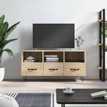 vidaXL Έπιπλο Τηλεόρασης Sonoma Δρυς 102x36x50cm Επεξεργ. Ξύλο
