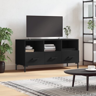 vidaXL Έπιπλο Τηλεόρασης Μαύρο 102x36x50cm από Επεξεργ. Ξύλο