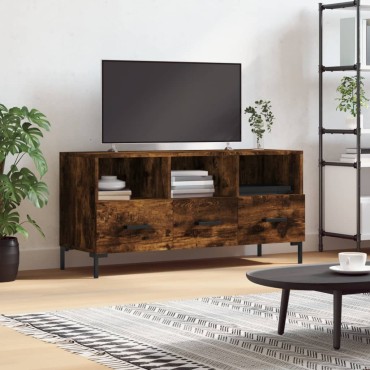 vidaXL Έπιπλο Τηλεόρασης Καπνιστή Δρυς 102x36x50cm Επεξεργ. Ξύλο