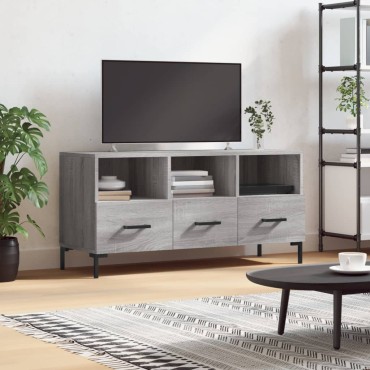 vidaXL Έπιπλο Τηλεόρασης Γκρι Sonoma 102x36x50cm Επεξεργ. Ξύλο