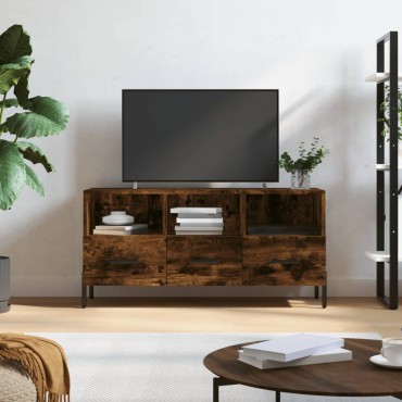 vidaXL Έπιπλο Τηλεόρασης Καπνιστή Δρυς 102x36x50cm Επεξεργ. Ξύλο
