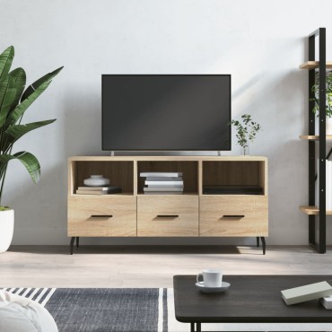 vidaXL Έπιπλο Τηλεόρασης Sonoma Δρυς 102x36x50cm Επεξεργ. Ξύλο