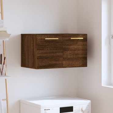 vidaXL Ντουλάπι Τοίχου Καφέ Δρυς 60x36,5x35cm Επεξεργασμένο Ξύλο 1 τεμ.