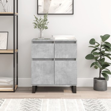 vidaXL Ντουλάπι Γκρι Σκυροδέματος 60x35x70cm Επεξεργασμένο Ξύλο 1 τεμ.