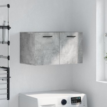 vidaXL Ντουλάπι Τοίχου Γκρι Σκυρ. 60x36,5x35cm Επεξεργασμένο Ξύλο 1 τεμ.