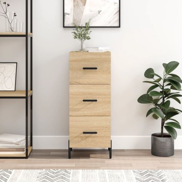 vidaXL Ντουλάπι Sonoma Δρυς 34,5x34x90cm από Επεξεργασμένο Ξύλο 1 τεμ.
