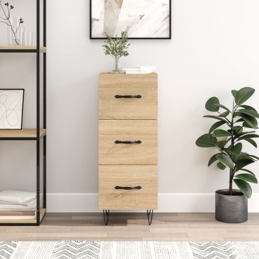 vidaXL Ντουλάπι Sonoma Δρυς 34,5x34x90cm από Επεξεργασμένο Ξύλο 1 τεμ.