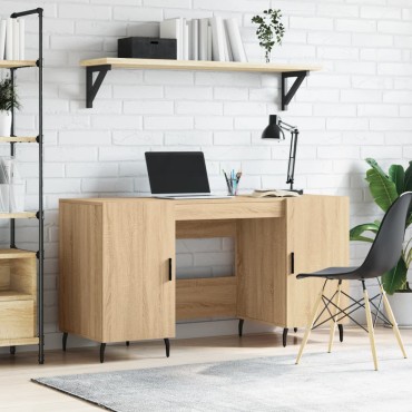 vidaXL Γραφείο Sonoma Δρυς 140x50x75cm από Επεξεργασμένο Ξύλο 1 τεμ.