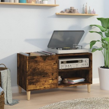 vidaXL Δισκοθήκη Καπνιστή Δρυς 84,5x38x48cm από Επεξεργασμένο Ξύλο 1 τεμ.