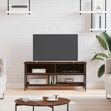 vidaXL Έπιπλο Τηλεόρασης Καφέ Δρυς 100x35x45cm Επεξεργασμένο Ξύλο