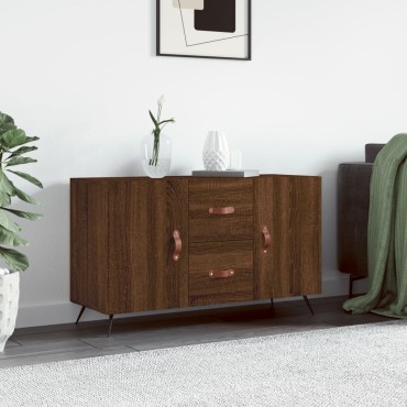 vidaXL Μπουφές Καφέ Δρυς 100x36x60cm Επεξεργασμένο Ξύλο 1 τεμ.