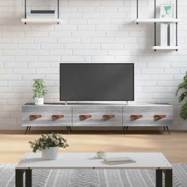 vidaXL Έπιπλο Τηλεόρασης Γκρι Sonoma 150x36x30cm Επεξεργ. Ξύλο