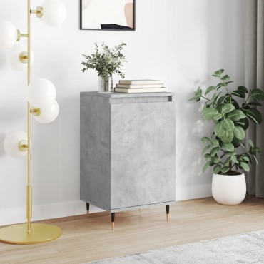vidaXL Συρταριέρα Γκρι Σκυροδ. 40x35x70cm από Επεξεργασμένο Ξύλο 1 τεμ.