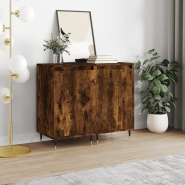 vidaXL Ντουλάπια 2 τεμ. Καπνιστή Δρυς 40x35x70cm από Επεξεργ. Ξύλο