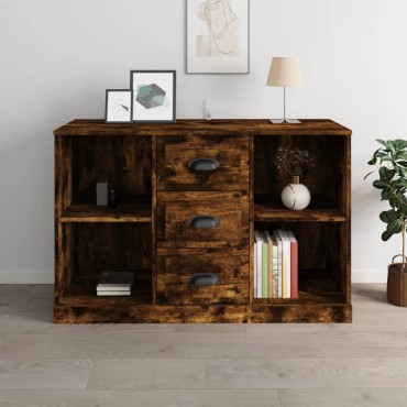 vidaXL Μπουφές Καπνιστή Δρυς 104x35,5x67,5cm Επεξεργασμένο Ξύλο 1 τεμ.