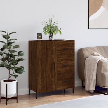 vidaXL Ντουλάπι Καφέ Δρυς 69,5x34x90cm Επεξεργασμένο Ξύλο 1 τεμ.
