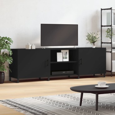 vidaXL Έπιπλο Τηλεόρασης Μαύρο 150x30x50cm Επεξεργασμένο Ξύλο