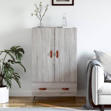 vidaXL Ντουλάπα Γκρι Sonoma 69,5x31x115cm από Επεξεργασμένο Ξύλο 1 τεμ.