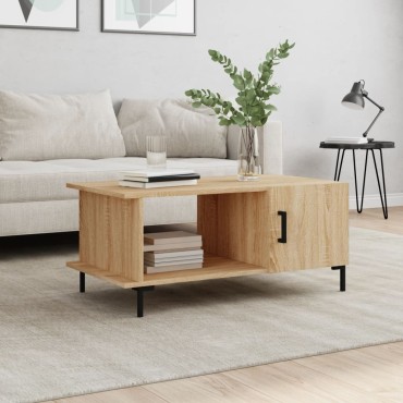 vidaXL Τραπεζάκι Σαλονιού Sonoma Δρυς 90x50x40cm Επεξεργασμένο Ξύλο 1 τεμ.