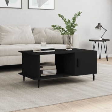 vidaXL Τραπεζάκι Σαλονιού Μαύρο 90x50x40cm Επεξεργασμένο Ξύλο 1 τεμ.