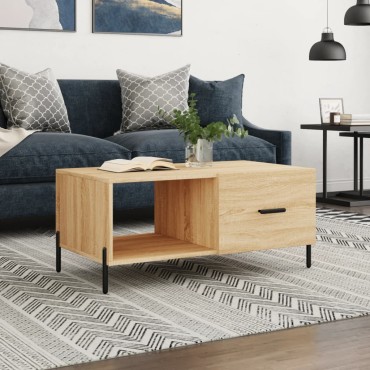 vidaXL Τραπεζάκι Σαλονιού Sonoma Δρυς 90x50x40cm Επεξεργασμένο Ξύλο 1 τεμ.