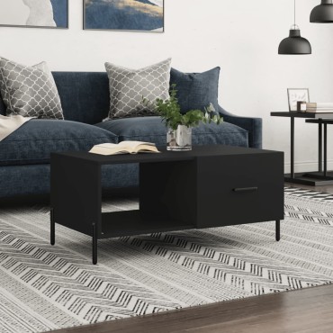 vidaXL Τραπεζάκι Σαλονιού Μαύρο 90x50x40cm Επεξεργασμένο Ξύλο 1 τεμ.