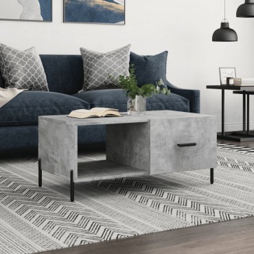 vidaXL Τραπεζάκι Σαλονιού Γκρι Σκυρ. 90x50x40cm Επεξεργασμένο Ξύλο 1 τεμ.