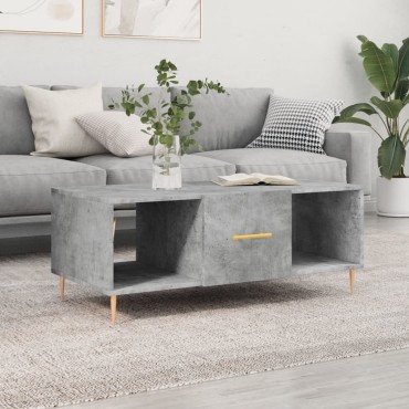 vidaXL Τραπεζάκι Σαλονιού Γκρι Σκυρ. 102x50x40cm Επεξεργασμένο Ξύλο 1 τεμ.