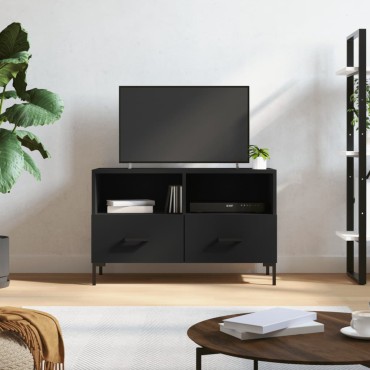 vidaXL Έπιπλο Τηλεόρασης Μαύρο 80x36x50cm από Επεξεργασμένο Ξύλο