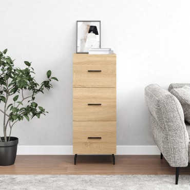 vidaXL Ντουλάπι Sonoma Δρυς 34,5x34x90cm από Επεξεργασμένο Ξύλο 1 τεμ.