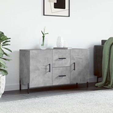 vidaXL Ντουλάπι Γκρι Σκυροδέματος 100x36x60cm Επεξεργασμένο Ξύλο 1 τεμ.