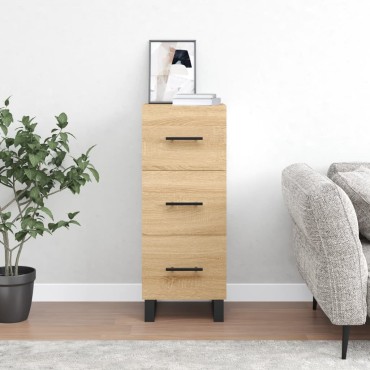 vidaXL Ντουλάπι Sonoma Δρυς 34,5x34x90cm από Επεξεργασμένο Ξύλο 1 τεμ.