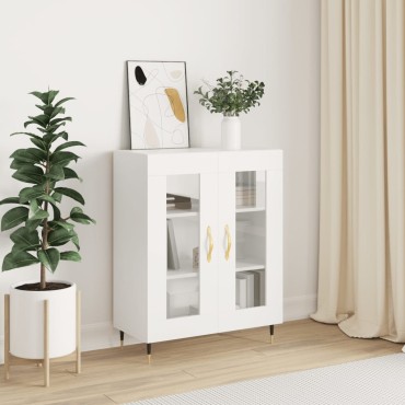 vidaXL Ντουλάπι Λευκό 69,5x34x90cm από Επεξεργασμένο Ξύλο 1 τεμ.