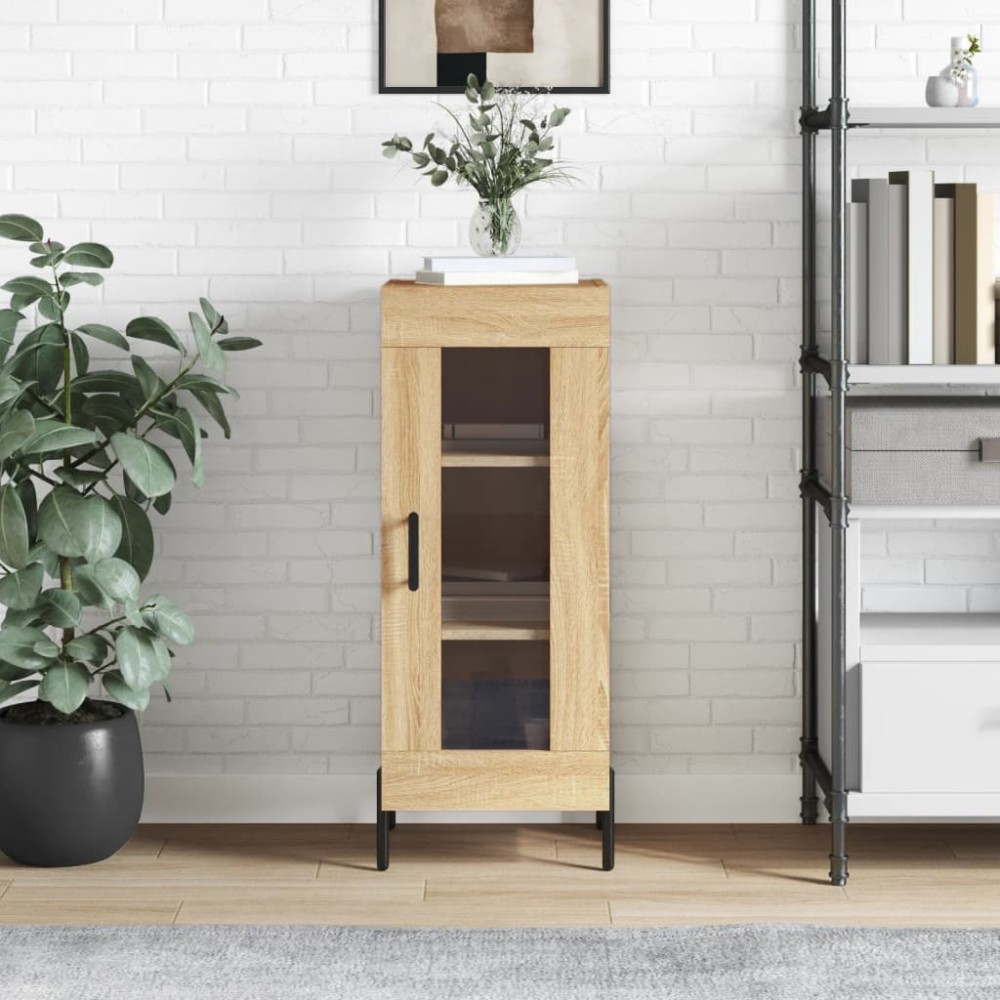 vidaXL Ντουλάπι Sonoma Δρυς 34,5x34x90cm από Επεξεργασμένο Ξύλο 1 τεμ.