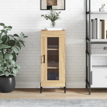 vidaXL Ντουλάπι Sonoma Δρυς 34,5x34x90cm από Επεξεργασμένο Ξύλο 1 τεμ.