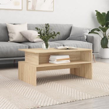 vidaXL Τραπεζάκι Σαλονιού Sonoma Δρυς 90x55x42,5cm Επεξεργασμένο Ξύλο 1 τεμ.
