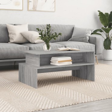 vidaXL Τραπεζάκι Σαλονιού Γκρι Sonoma 90x55x42,5cm Επεξεργασμένο Ξύλο 1 τεμ.