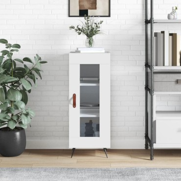 vidaXL Ντουλάπι Λευκό 34,5x34x90cm από Επεξεργασμένο Ξύλο 1 τεμ.
