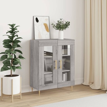 vidaXL Ντουλάπι Γκρι Sonoma 69,5x34x90cm από Επεξεργασμένο Ξύλο 1 τεμ.