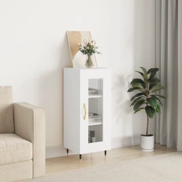 vidaXL Ντουλάπι Λευκό 34,5x34x90cm από Επεξεργασμένο Ξύλο 1 τεμ.