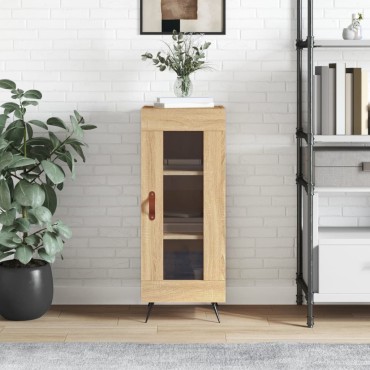 vidaXL Ντουλάπι Sonoma Δρυς 34,5x34x90cm από Επεξεργασμένο Ξύλο 1 τεμ.