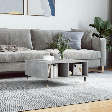 vidaXL Τραπεζάκι Σαλονιού Γκρι Σκυρ. 60x60x30cm Επεξεργασμένο Ξύλο 1 τεμ.