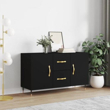 vidaXL Ντουλάπι Μαύρο 100x36x60cm από Επεξεργασμένο Ξύλο 1 τεμ.