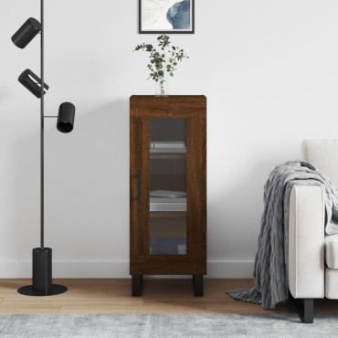 vidaXL Ντουλάπι Καφέ Δρυς 34,5x34x90cm Επεξεργασμένο Ξύλο 1 τεμ.