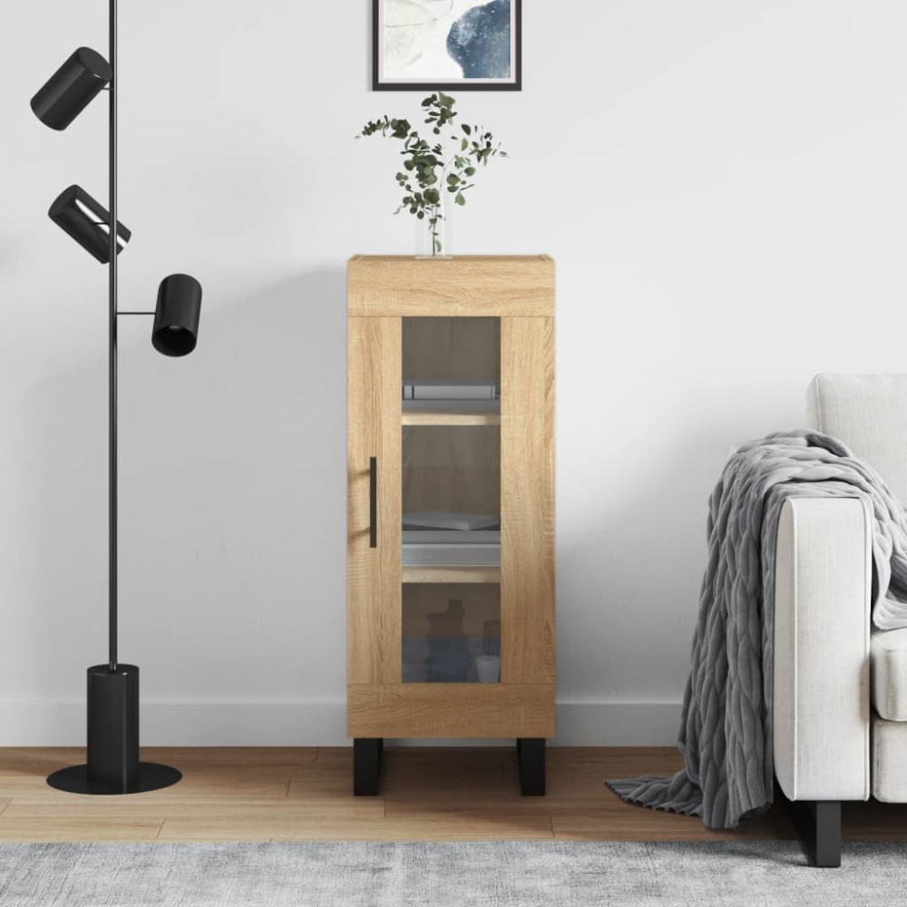 vidaXL Ντουλάπι Sonoma Δρυς 34,5x34x90cm από Επεξεργασμένο Ξύλο 1 τεμ.